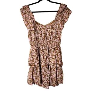 AMERICAN EAGLE OUTFITTERS FLORAL DITSY BOHO COTTON DRESS SIZE SMALL